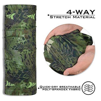 KastKing Sol Armis Neck Gaiter - UPF 50 Face Mask - UV Sun Protection Mask for Men & Women, Fishing, Hiking - color: I: Ambush (Size: 19"x9.5"), size: One Size