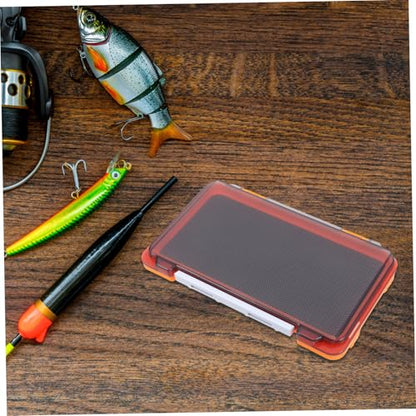 Toyvian 2pcs Fly Hook Storage Box Fishing Lure Case Fishing Hook Organizer Small Parts Organizer Fishing Tackle Binder Fishing Lure Hanger Storage Case Pp Orange