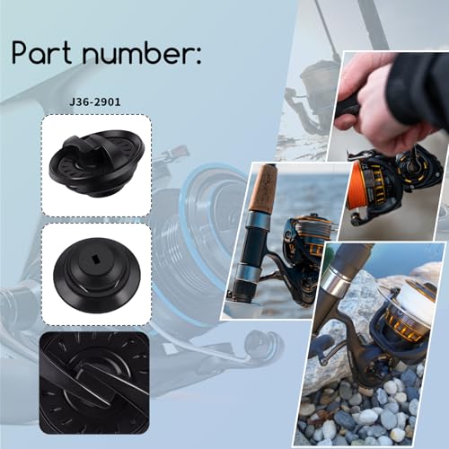 XTPTFABS J36-2901 Drag Knob Compatible with Daiwa BG3500 Saltwater Spinning Reel and BG4000 Saltwater Spinning Reel (1Pcs Black)