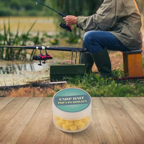 Carp Fishing Floating Boilies EVA Foam Balls Artificial Bait for Hair Rig for chod Rig Bottom Fishing Tackle 10mm Strawberry Scent(Potato Flavor 8mm)
