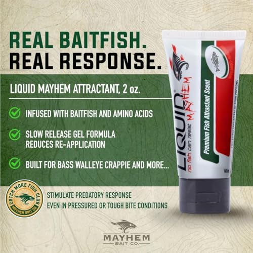 Liquid Mayhem Multi-Scent Gel Attractants Bundles – UV-Enhanced, Real Bait, Amino Acids – for All Lure Types - style: Fab Four Saltwater