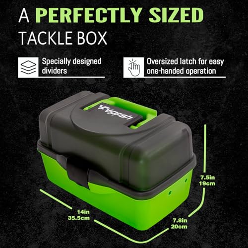 Fishing Tackle Box with Tackle Included Lures, Hooks, Weights, 3-Layer Freshwater Fishing Tackle Kit for Bass Fishing Gear and Equipment, Gift for Fishingman gift choice for Fathers Day - color: Green