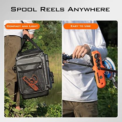 KastKing Patented Radius Line Spooler, Compact Fishing Line Spooling Tool for Spinning Reels and Casting Reels – Line Spooler Spools Fishing Reels Without Line Twist, Great Fishing Gifts - style: Radius Line Spooler & Scissors