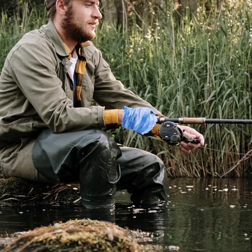Fishing Gloves Upf50+ Sun Protection Non-Slip Durable Breathable Half-Finger Gloves for Men Outdoor Cooling Anti-Abrasion Size M