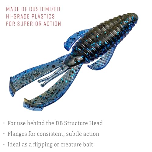 Strike King Rage Bug Fishing Lure, Soft Plastic Grub, Unique Design, Subtle Action - color: Okeechobee Craw, size: 3.5"