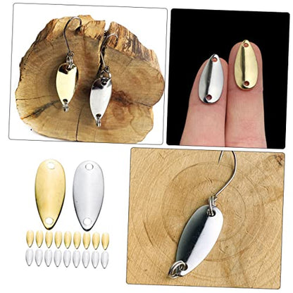 Kisangel 20pcs Metal Fishing Baits Sinking Lures for Freshwater Lightweight Bass Attractors Fishing Gear for Lakes Rivers and Streams