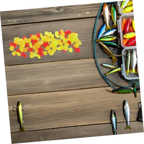 UKCOCO 150pcs Soft Silicone Fake Corn Carp Fishing Bait Floating Artificial Corn Lure for Trout and Multiple Fish Species in Freshwater Fishing