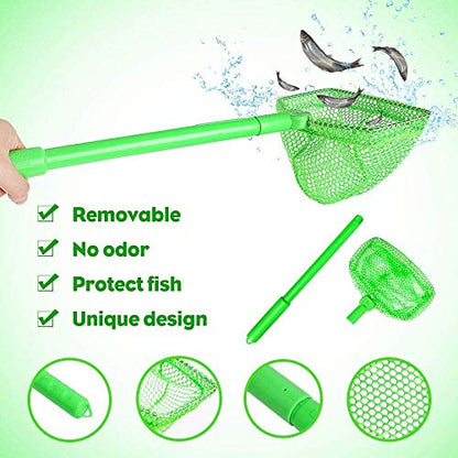 Fishing Net, TSYAN Bug Net Catching Crab Insect Nets Beach Toys Floating Bait Butterflies Colorful Nets for Kids Outdoor Playing 16 inches - style: 3 Pack