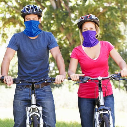 Geyoga Summer UV Protection Cooling Neck Gaiter | Sunscreen Breathable Face Scarf Bandana Mask Neck Gaiter for Outdoor Fishing Hiking Camping - color: Bright Colors