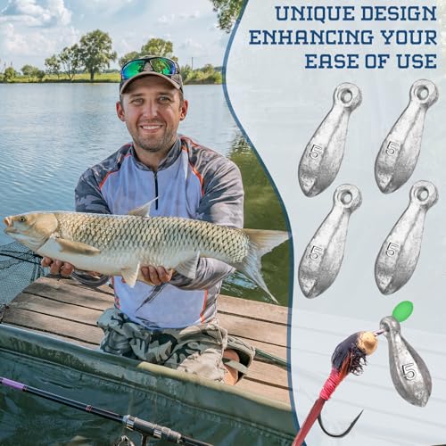 18 Pcs Bank Sinker Fishing Sinkers Weights Bank Weights for Ocean Saltwater Freshwater Surf Bass Catfish Fishing Casting Gear Tackle - size: 5 oz
