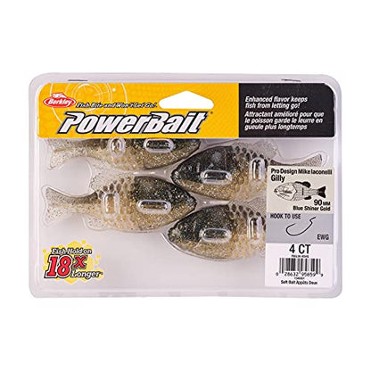 Berkley Powerbait Gilly Fishing Soft Bait - color: Blue Shiner Gold, size: 90mm
