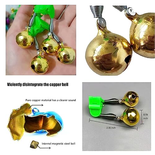 Rod Pole Holders for Bank Fishing，Fishing Rod Holder Ground，Fishing Holder Stand，with Copper Fishing Rod Alarm Bell