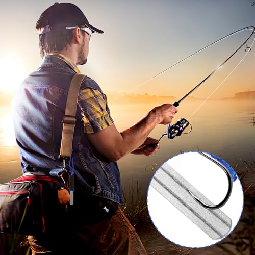Hook File Sharpener Fishing 2PCS Precision V-Groove Dart Sharpener | Compact, slim design for optimal steeltip dart maintenance, rapid sharpening tool for reduced bounce outs