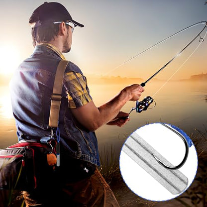 Hook File Sharpener Fishing 2PCS Precision V-Groove Dart Sharpener | Compact, slim design for optimal steeltip dart maintenance, rapid sharpening tool for reduced bounce outs
