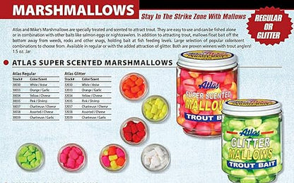 Atlas Fishing Bait Mallows - color: Orange