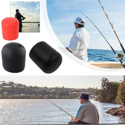 Fishing Rod End Cap Plug Saver Rear Front Stopper Non-Slip Silicone Protective Cover Case Butt Cushion Seat Protector - size: ID 20mm-25mm