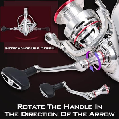 Sougayilang Saltwater Spinning Reel,CNC Aluminum Spool,Max Drag 33LB,Oversize Grip,5.5:1 Gear Ratio, 11+1 Stainless-Steel BB, Freshwater Fishing Reel. - color: SW4000