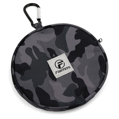 Flammi Mosquito Net Hat Safari Hat UPF 50+ Sun Protection Boonie Hats for Men with Neck Flap Fishing Hiking Hat for Men/Women - color: Camo-dark Grey