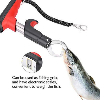 Fishing Scale, Lightweight Portable with Telescopic Stainless Steel Handle Digital Scale for Freshwater Saltwater Travel Anglers