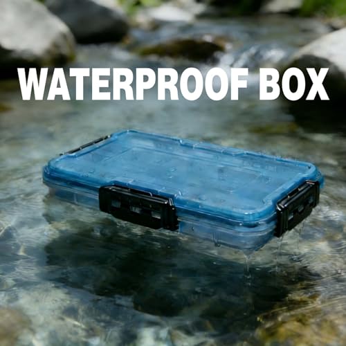 BEAR PAW 3700 Fishing Tackle Boxes Large Waterproof Fishing Tackle Box Lure Tray Storage Organizer Plastic Box with Adjustable Dividers Blue - style: 3700 Waterproof