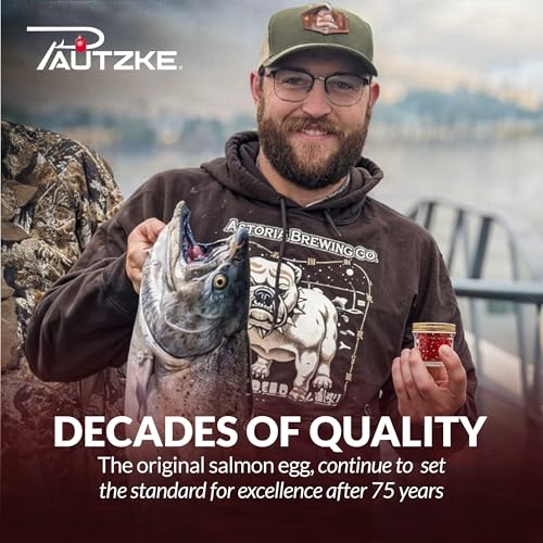 Pautzke Balls O' Fire Salmon Eggs Bait - Real Salmon Eggs for Trout Fishing, Soft Fish Eggs for Salmon Fishing, Can Be Used as Single Egg Salmon Bait or Salmon Egg Sacks - color: Premium