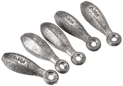 Bullet Weights Bank Sinkers | Fishing Weights | Multiple | Durable Lead Sinker for Bottom Saltwater Fishing | Ocean & Riverbank Tackle - size: 20 Ounce, 4 Each