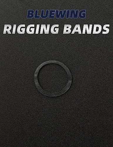 BLUEWING Tactical Rubber Bands Black 50g/250g Bait Rigging for Fishing, Size 8#, 32#, 64#, 81#, 105# - style: Size 01: 8# 50g/Pack