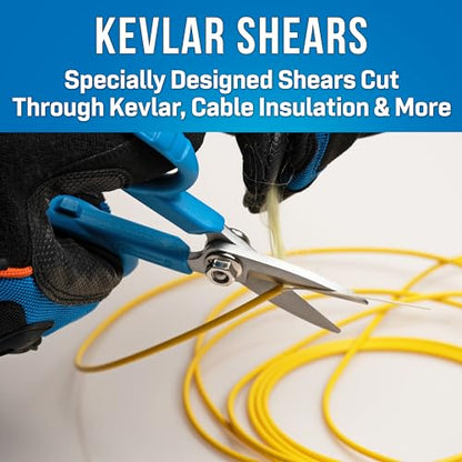 Jonard Tools KCS-4 Fiber Optic Kevlar Cutting Shears - style: Large Loop Kevlar Cutter