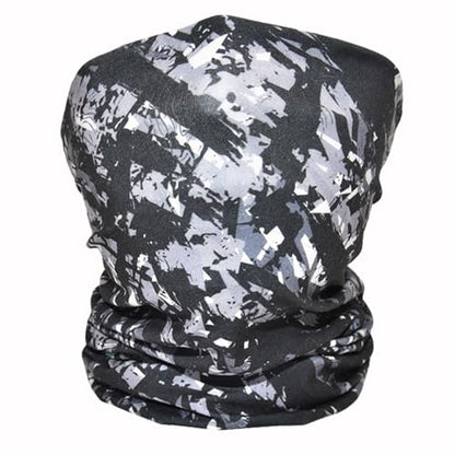 Neck Gaiter Fishing Face Gator Sun Protection & Wind-proof For Fishing Hiking Cycling Camping Yard Work Bandana Mask - color: Black