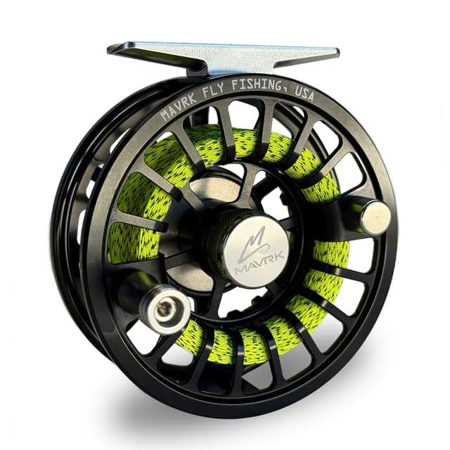 MAVRK USA Fly Fishing Reel | Large Arbor Closed Cage & Micro Reels | Euro Nymph & Floating Line | Ultra Lightweight, High Capacity, CNC Machined, Smooth Drag System - style: Enduro Floating 4/7