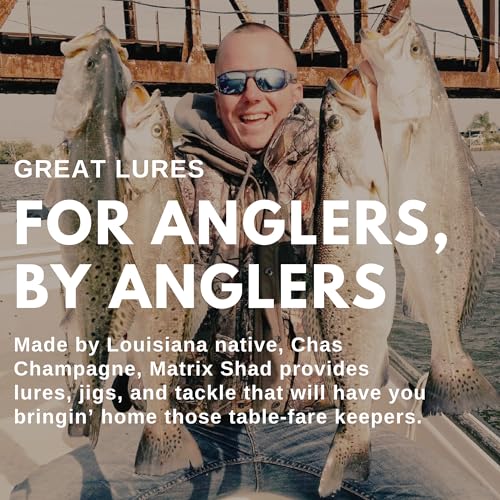 Fishing Lures for Speckled Trout, Redfish, Bass - Louisiana Paddle Tail Swimbaits for Freshwater and Saltwater - color: Green Hornet