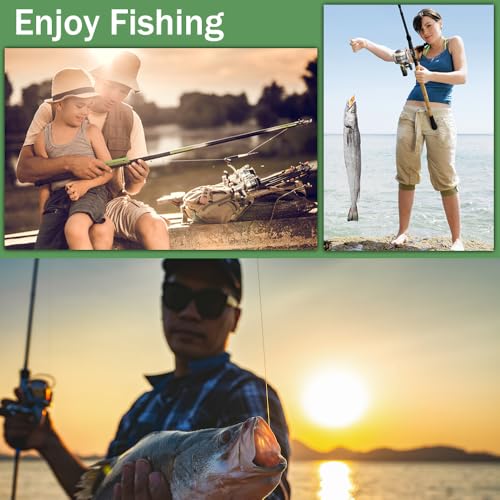 LASOCUHOO Fishing Lures Kit, Spoon Lures, Soft Plastic Worms, Frog Lures, Bait Tackle Kit for Bass, Trout, Salmon for Freshwater and Saltwater