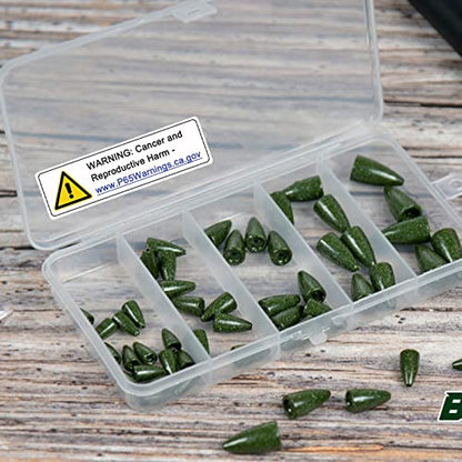 Bullet Fishing Weights Sinkers, 30pcs Worm Weights Fishing Sinkers for Bass Fishing Carolina Rig Texas Rig Slip Sinkers Sliding Fishing Weights Saltwater Freshwater - style: Mixed Kit-50pcs
