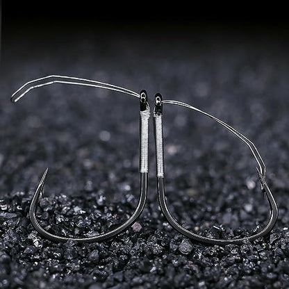 Weedless Wacky Rig Hooks Bass Fishing Hooks for Wacky Rigging Worm Lure - size: 2/0 25-Pack