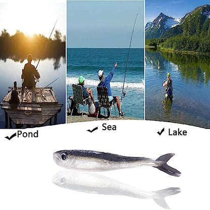 Paddle Tail Swimbaits,Soft Plastic Fishing Lures Swim Baits for Bass Fishing,30/50pcs with Box,Soft Plastic Swimbaits for Bass Trout Crappie Lures Kit for Saltwater Freshwater - color: E:3.15in/0.07oz-30pcs