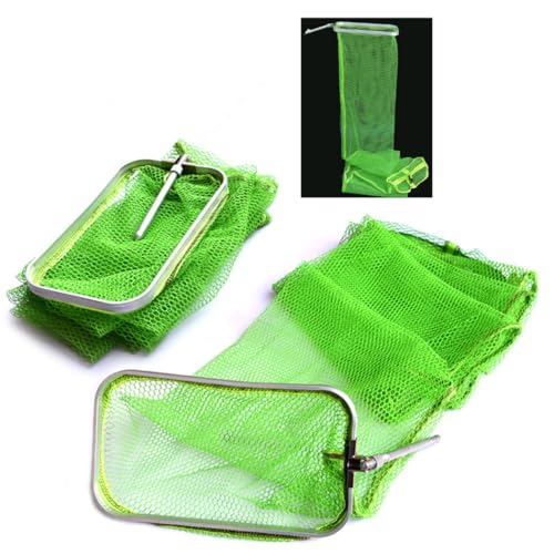 TOASIS Fishing Keep Net Collapsible Fish Keeping Nets Carp Mesh Keepnets Oblong-Nylon Mesh Fishing Keepnet Opening Size 16 x 6.8 Inches Length 4.92 Ft