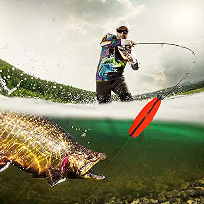 Peg Floats Slotted丨Fishing Floats for Catfish丨Fishing Cigar Foam Bobber for Santee Rig丨1.5in，2in，2.5in，3in - size: M-2", style: 2"mix-18pcs