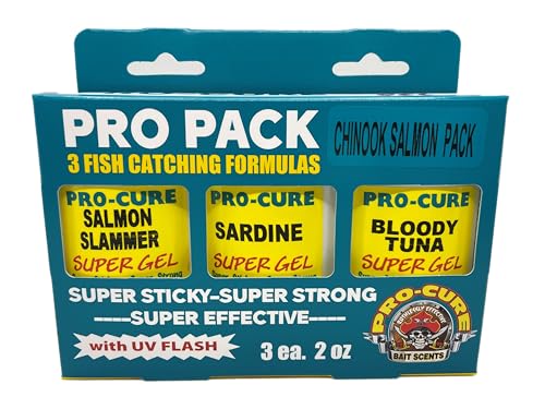 Pro Pack Salmon These 3 Hand Selected Bait scents Will Help You Catch More Salmon in All Conditions.