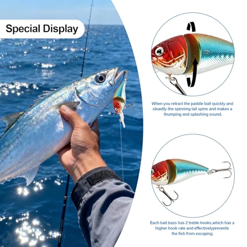 Jointed Minnow Crankbait Fishing Lure: 5pcs Jerkbait Sinking Hard Baits for Bass Trout Catfish Musky Bluegill Fishing Plug - color: 5pcs Short