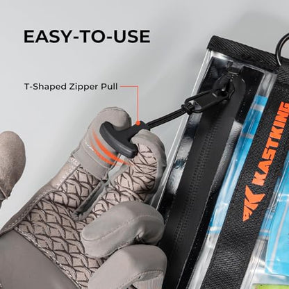 KastKing BaitShield Tackle Storage Bag, Fishing Tackle Bag, Sealed Edges, Water-Resistant Protection, Durable & Tough Build, Large Capacity - size: B: 2 Pack, Large