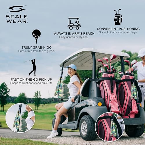 Magnetic Microfiber Waffle Golf Towel – Funny Large 16"x24" Clean Golf Club Ball Magnet Clip to Hang on Bag Cart Strong Premium Strength Ultra Absorbent Gear Black Disc Men (Marine Camo) - color: Marine Camo