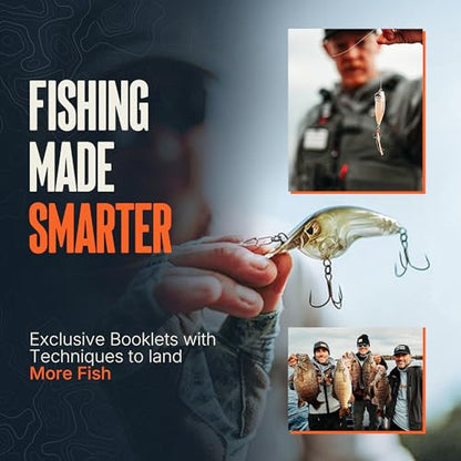 MONSTERBASS Fishing Mystery Box, Bass Fishing Kit - Best Lures Kit, Biggest & Best Tackle Mystery Box for Catching Smallmouth & Largemouth Bass - style: Gold
