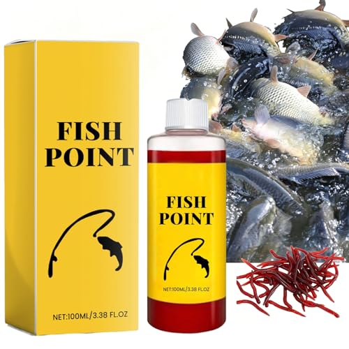 Concentrated Fish Attractant Liquid, Red Worm Formula Fishing Scent Bait Additive, 100ml Fish Point Liquid for Freshwater Fishing Trout Panfish - color: 1PCS