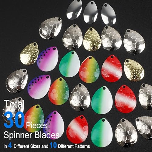 Walleye Rig Making Kit DIY Fishing Lure Spinner Making Kit Supplies Parts Crawler Harness Live Bait Rigs Colorado Blades Pompano Floats Clevis Beads Tackle Fishing - color: 208pcs Spinner Rig Kit