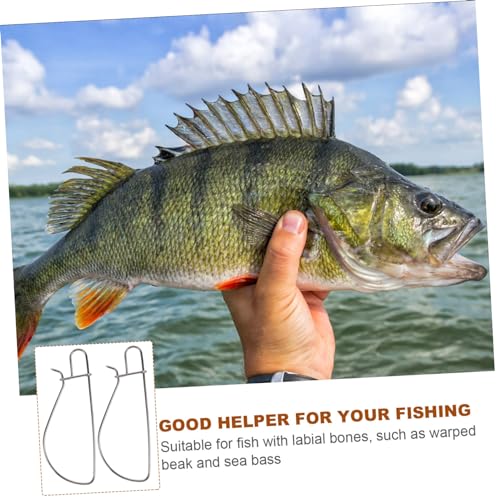 Happyyami 5pcs Outdoor Fishing Accessory Stainless Steel Fish Stringer Clip Secure Fish Locks