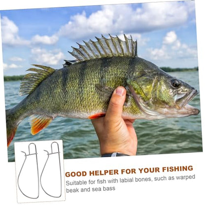 Happyyami 5pcs Outdoor Fishing Accessory Stainless Steel Fish Stringer Clip Secure Fish Locks