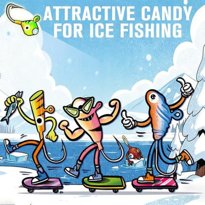 Dovesun Ice Fishing Jigs Kit Glow in The Dark Fishing Gear Lures 35 Pcs Ice Jig Head with Tackle Box for Panfish Walleye Crappie Perch Bluegil Trout