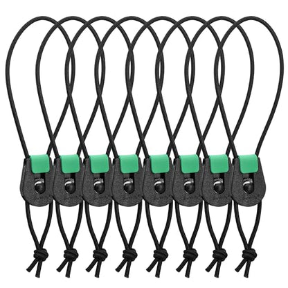 SAMSFX Fishing Rods Belt Stretchy Wrap Pole Straps Elastic Cable Ties for Casting, Spinning & Fly Rods - color: 4pcs, Black & Green