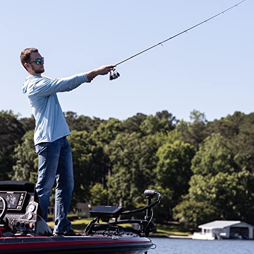 Lew's American Hero Tier 1 Casting Fishing Rod, HM50 Graphite Blank with Stainless Steel Guides, Split Grip EVA Handle, Multicam - size: 7'0", style: Med-heavy Power