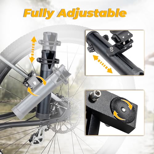 CyclingDeal Fishing Rod Holder for Bike | Made of Quality Aluminium Alloy | Fully Adjustable Design & Easy to Mount | Secures Fishing Pole Holder for Bicycle
